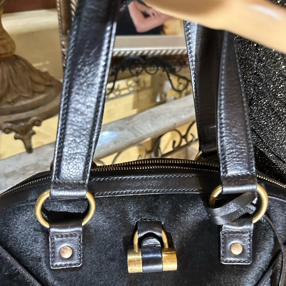 Gorgeous Yves Saint Laurent Black Pony Hair Large Muse Bag - Picture 5 of 16